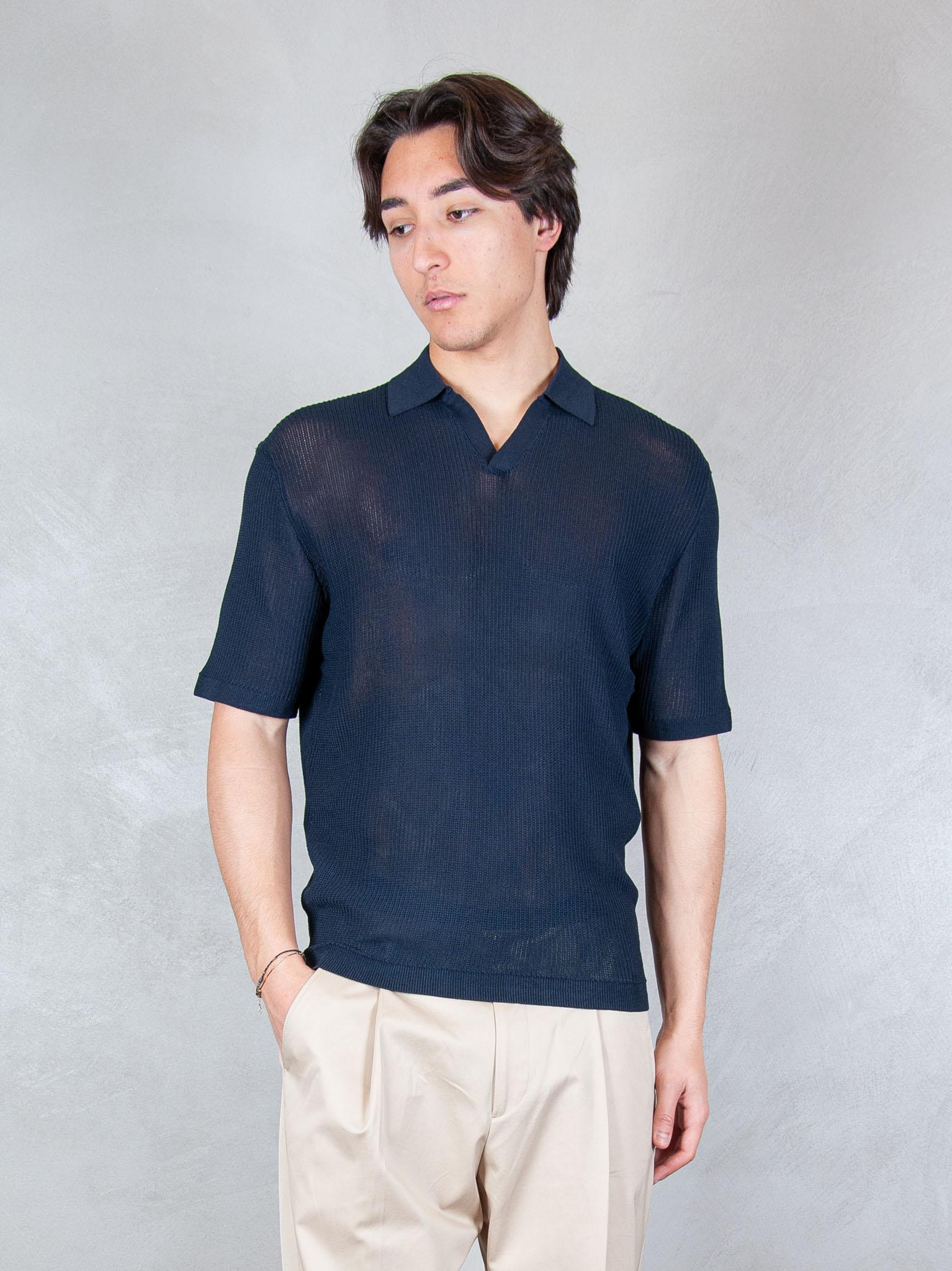 Seinse Maglia Polo Capri Traforata ME3203 BLUE NAVY Seinse 