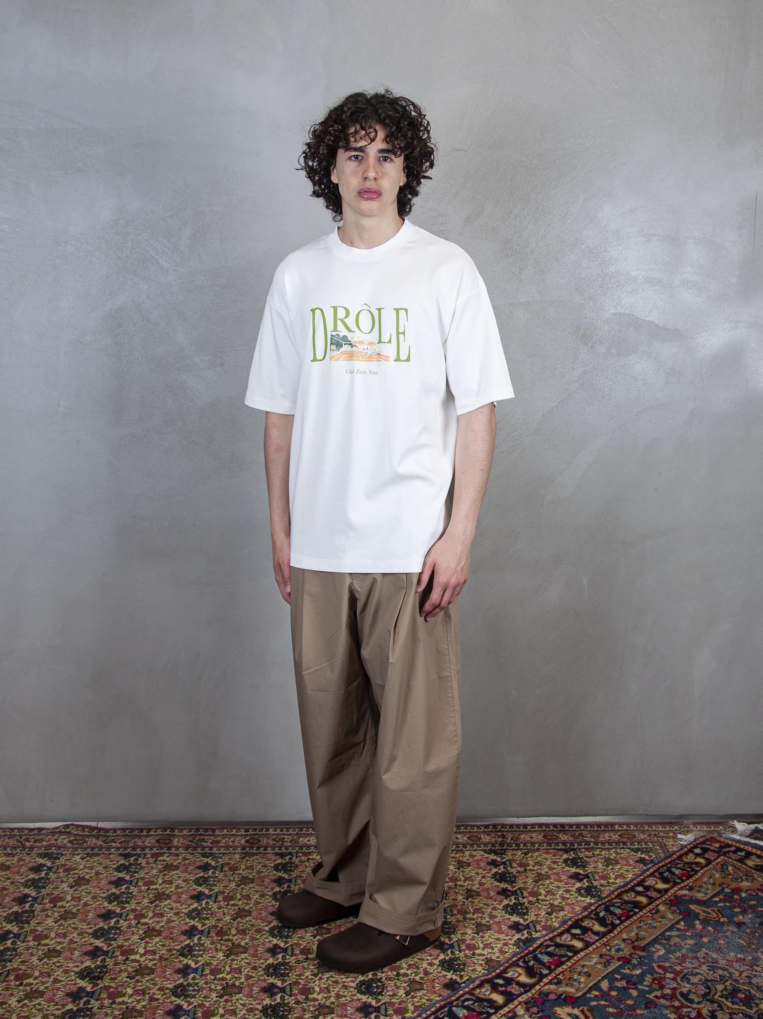 Le T-Shirt Tennis Court G-TS246-CO002 OW Drôle De Monsieur 