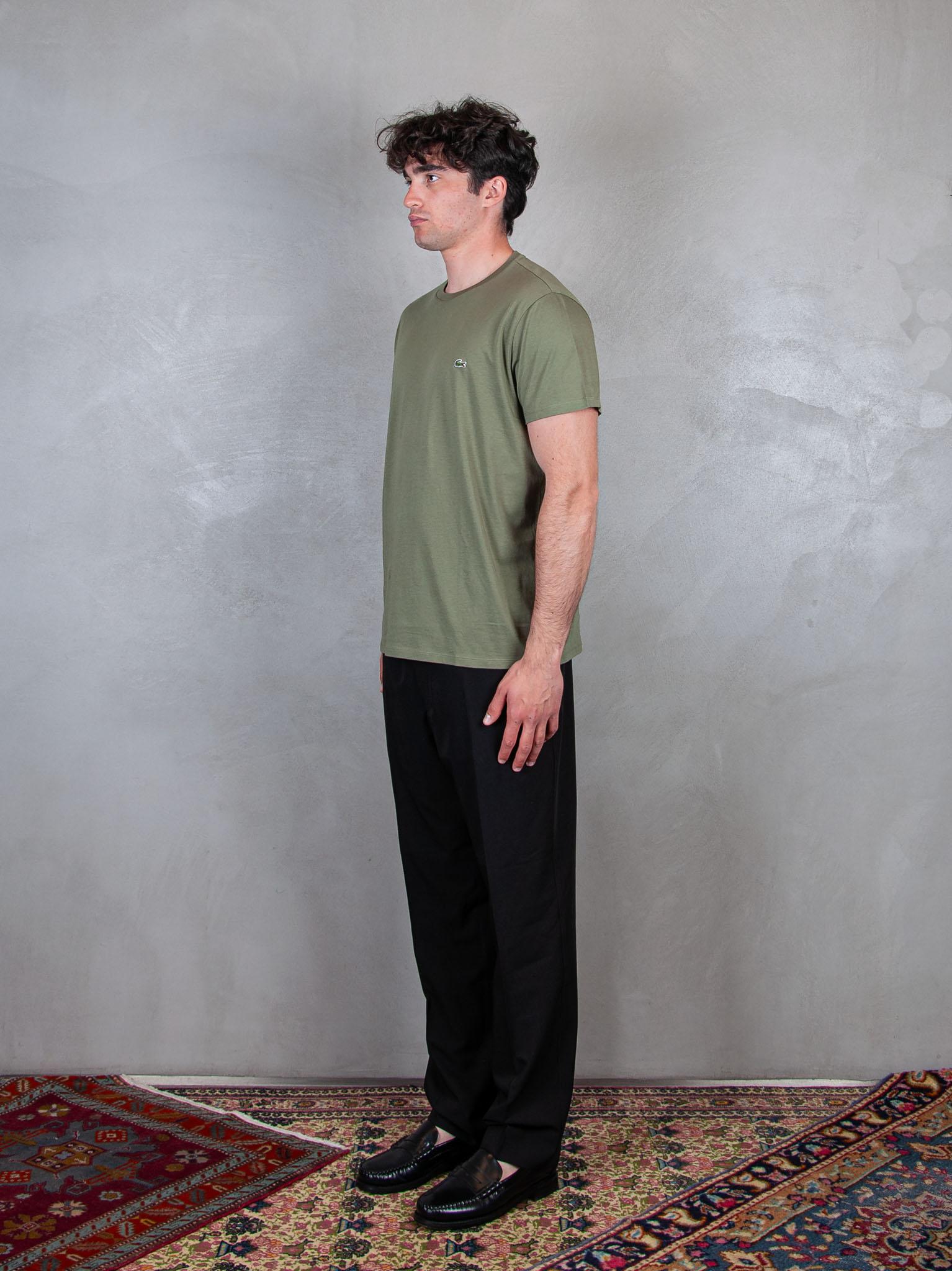 T-Shirt in cotone Pima TH6709 BMY Lacoste 