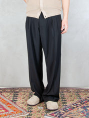 I'M Brian <BR/>Pantalone Loose 2 pinces PA3680 NERO I'm Brian 