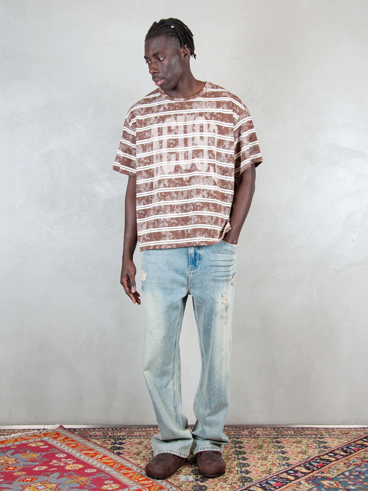 Acupuncture T-shirt Acid Stripes ACID STRIPES RANCH BROWN Acupuncture 