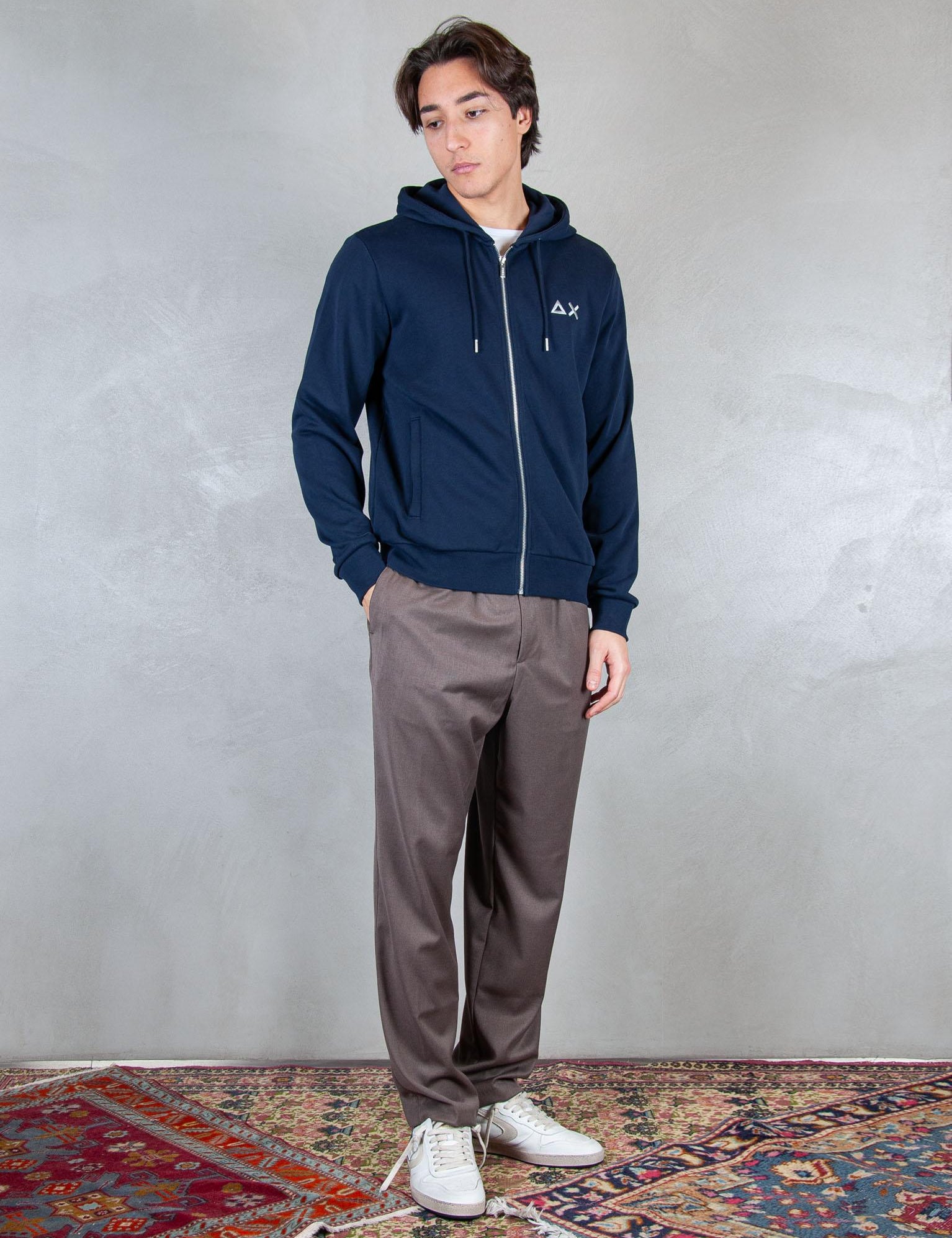 Sun68 Felpa Zip F45102 07 Sun68 