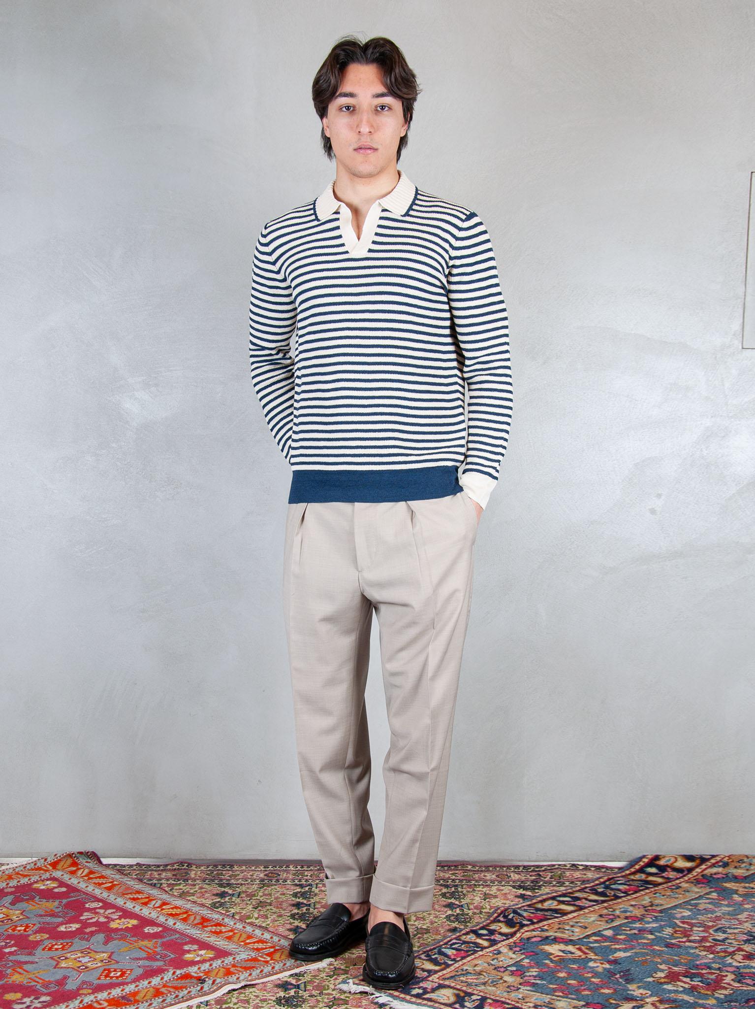 Raphael1966 Maglia Polo Capri Stripes 57150-18669 598 Raphael - Grnsas 