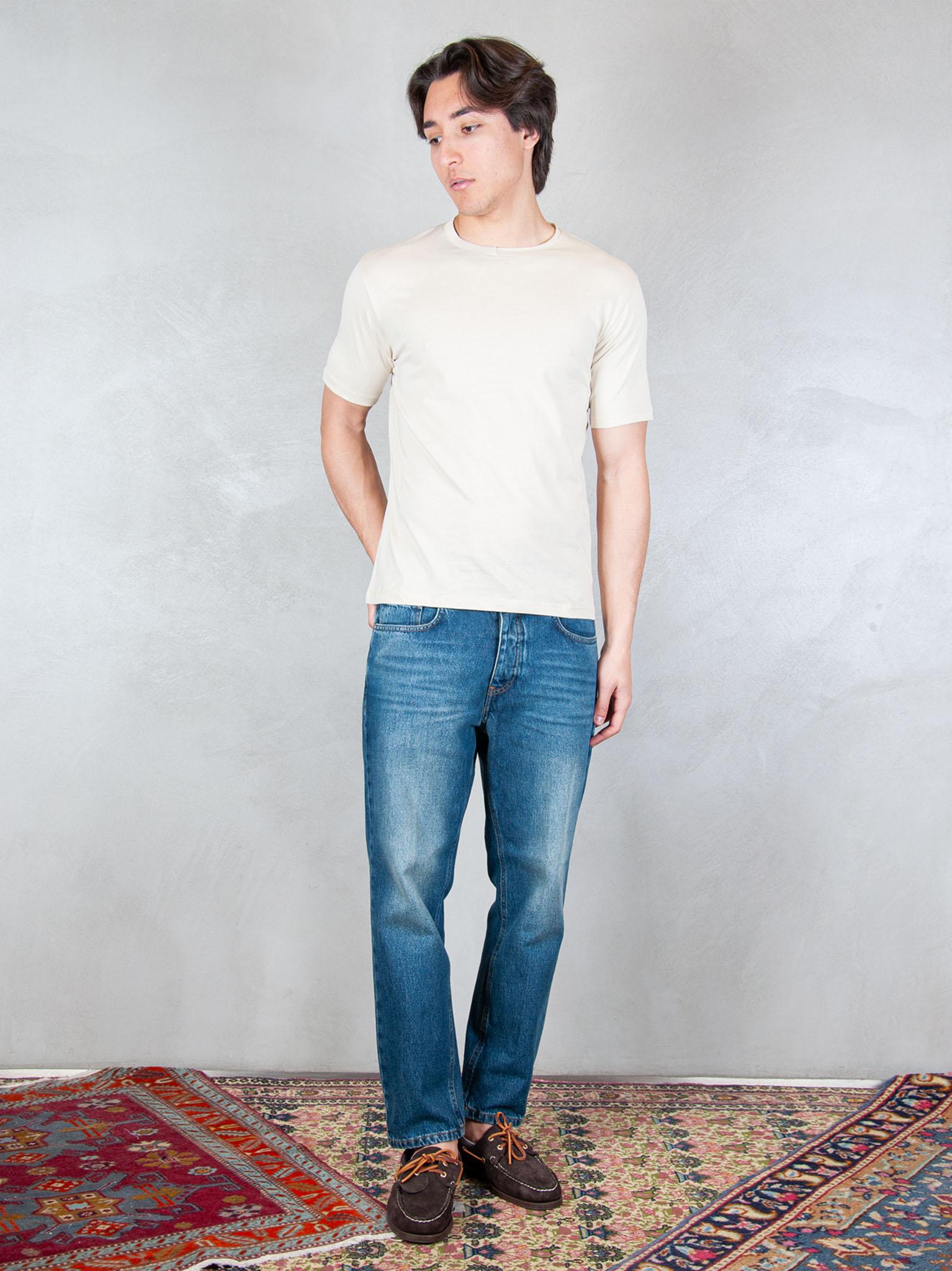 Seinse Tshirt Doppio Collo Taglio Vivo TE3304 BEIGE Seinse 
