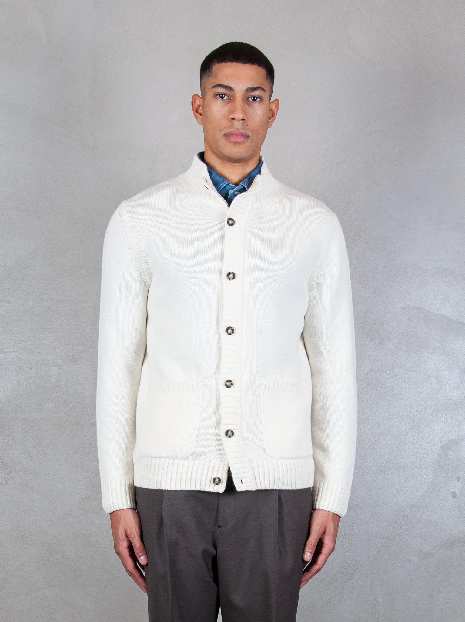 Luigi Gentile Maglia Giubbotto Zip e Bottoni LG1206 02 Luigi Gentile 