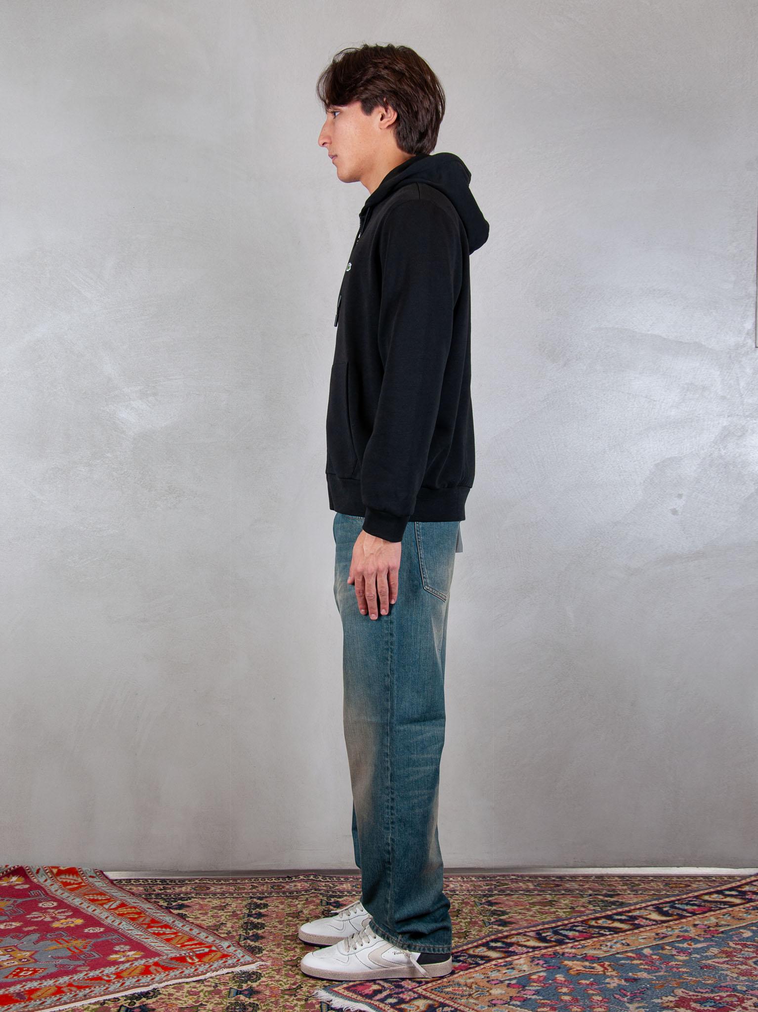 Felpa cappuccio con zip SH9626 031 Lacoste 