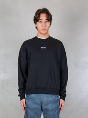 Woc felpa <BR/>Atlanta crewneck SW021FL NERO WOC 