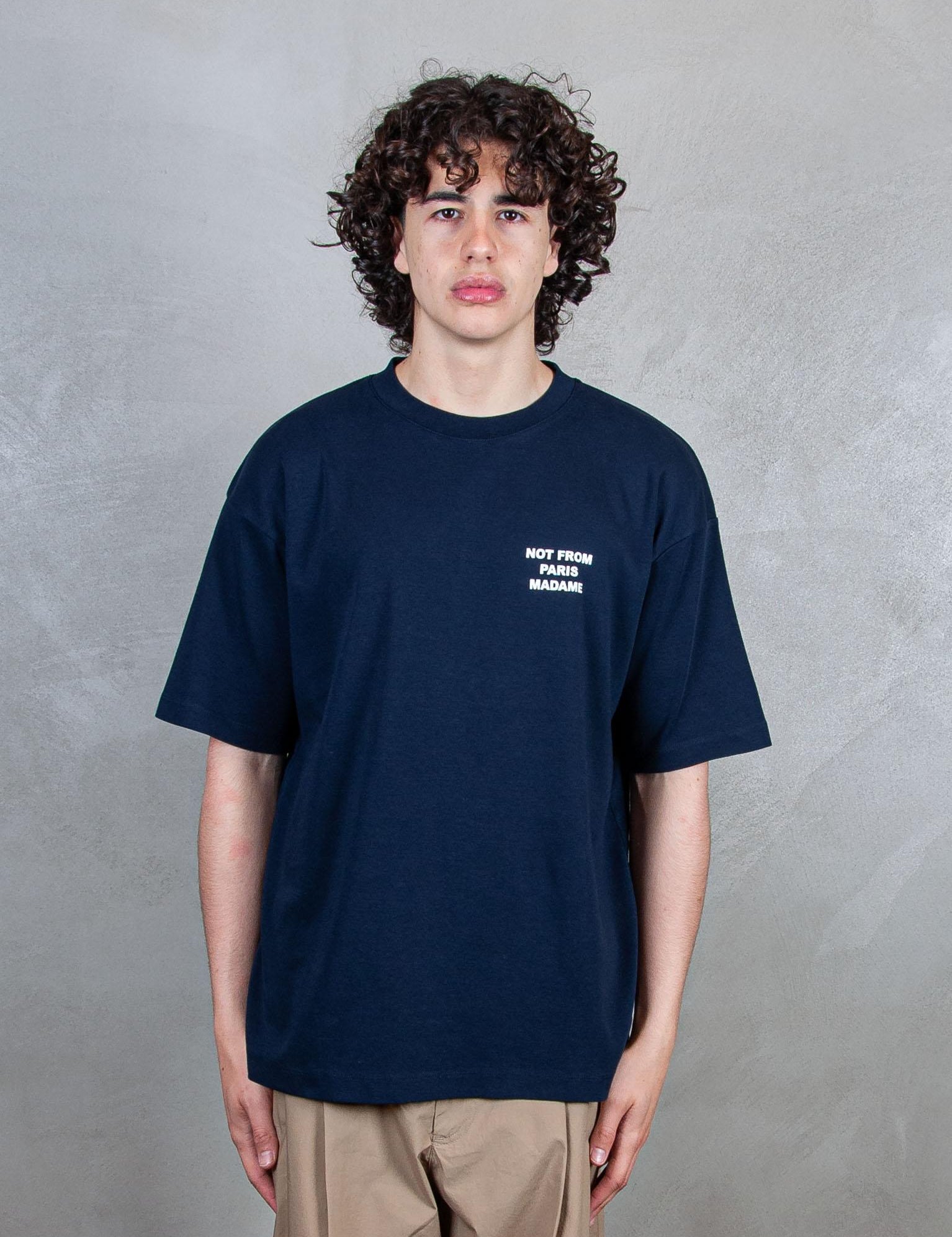 Le T-Shirt Slogan TS203-CO002 NY Drôle De Monsieur 
