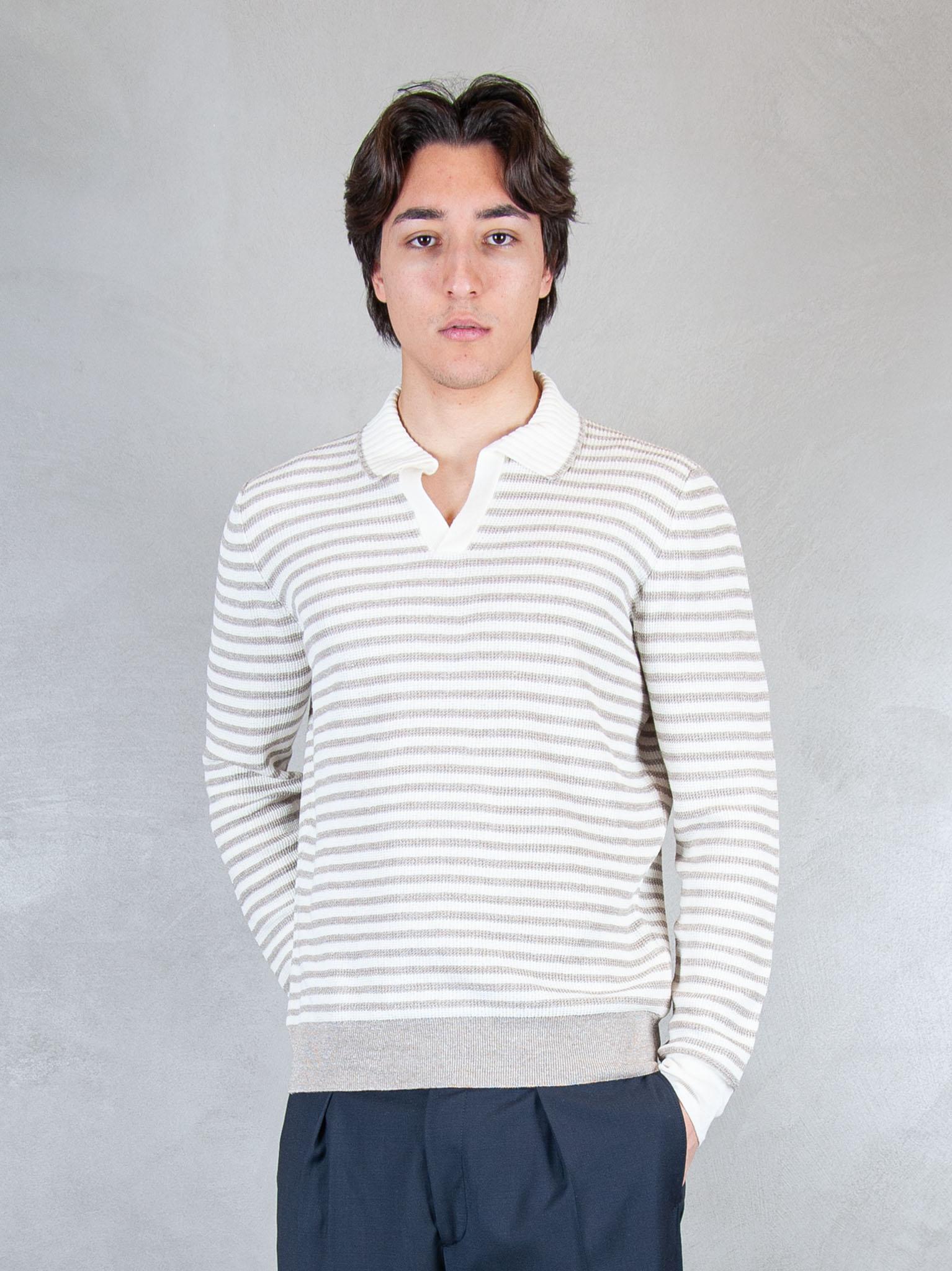 Raphael1966 Maglia Polo Capri Stripes 57150-18669 112 Raphael - Grnsas 
