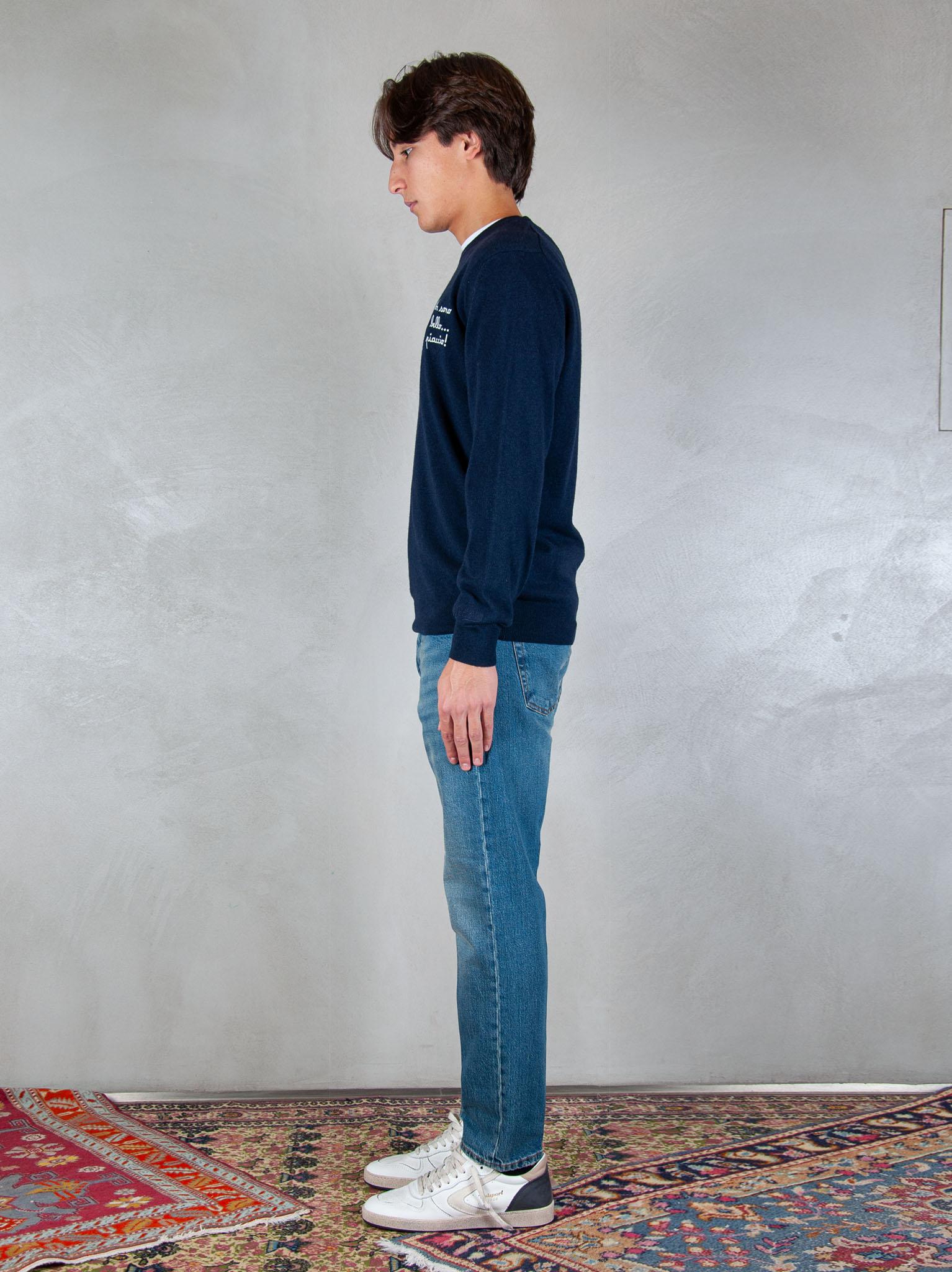 MC2 Saint Barth maglia Heron embroyed wool HER0024 02828I MC2 St Barth 