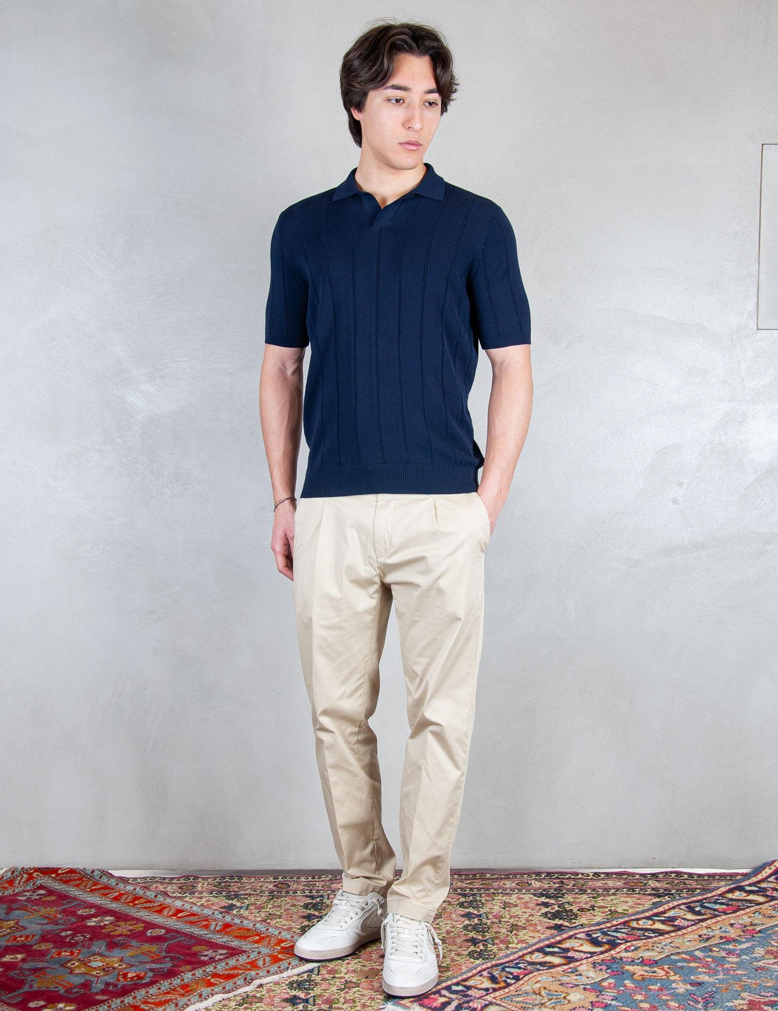 >Polo Capri Gessata LG1358 90 Luigi Gentile 
