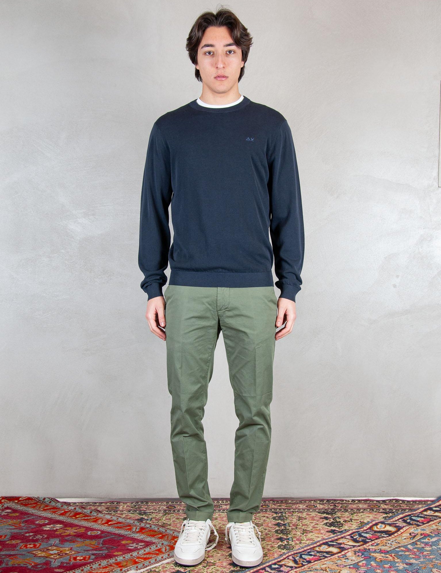 >Girocollo Stone Washed K36126 07 Sun68 