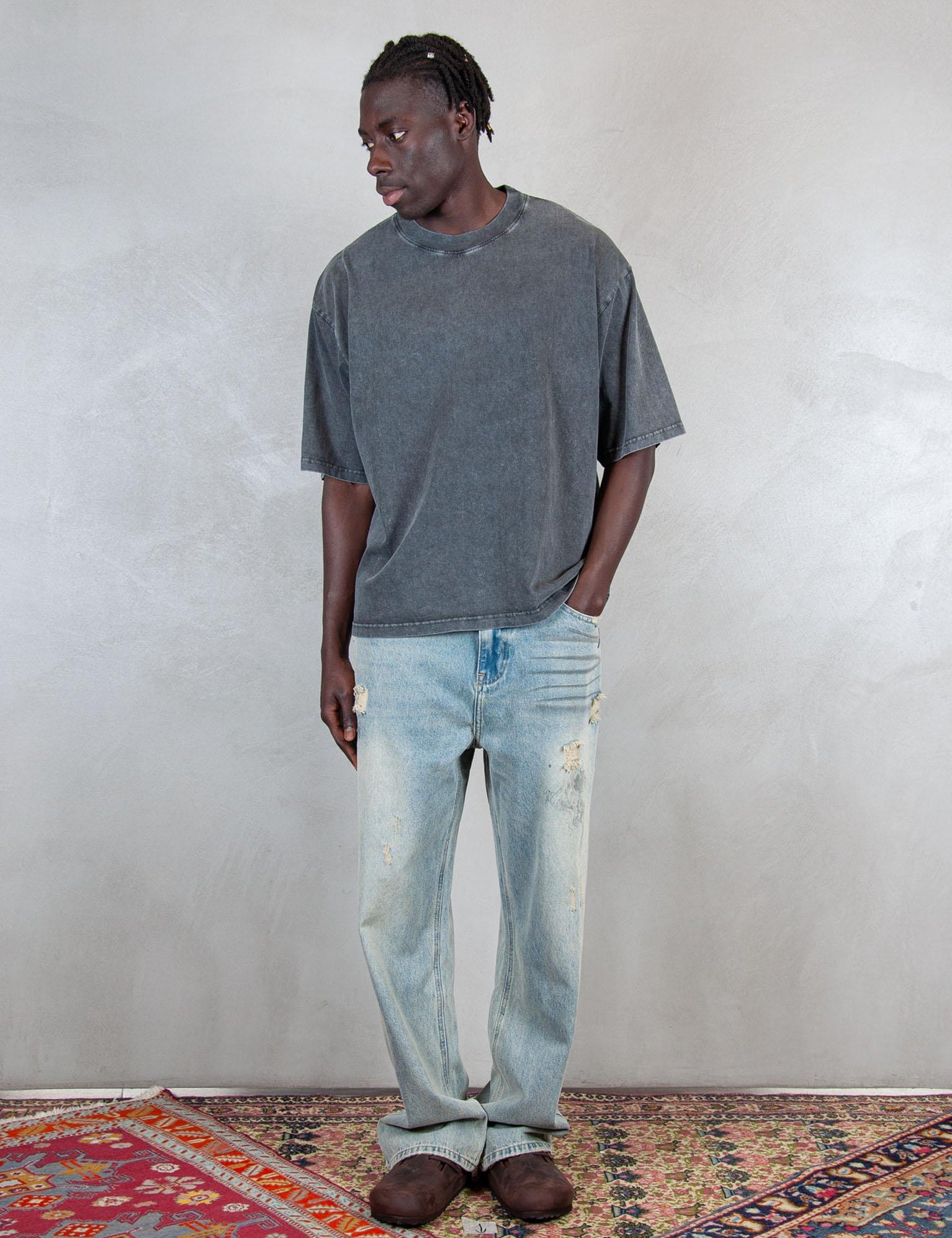 >Dirty DIRTY TEE BLACK Hi Five 