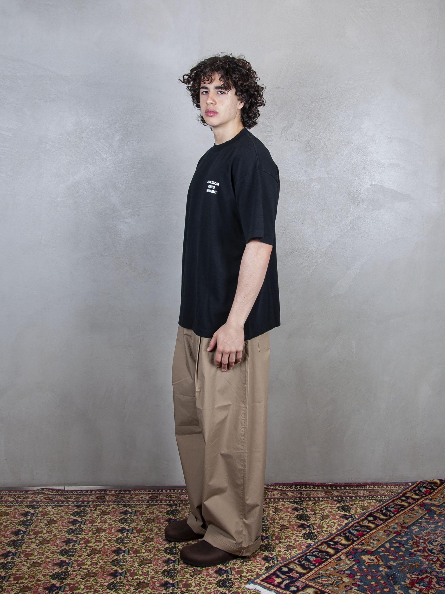 Le T-Shirt Slogan TS203-CO002 BL Drôle De Monsieur 