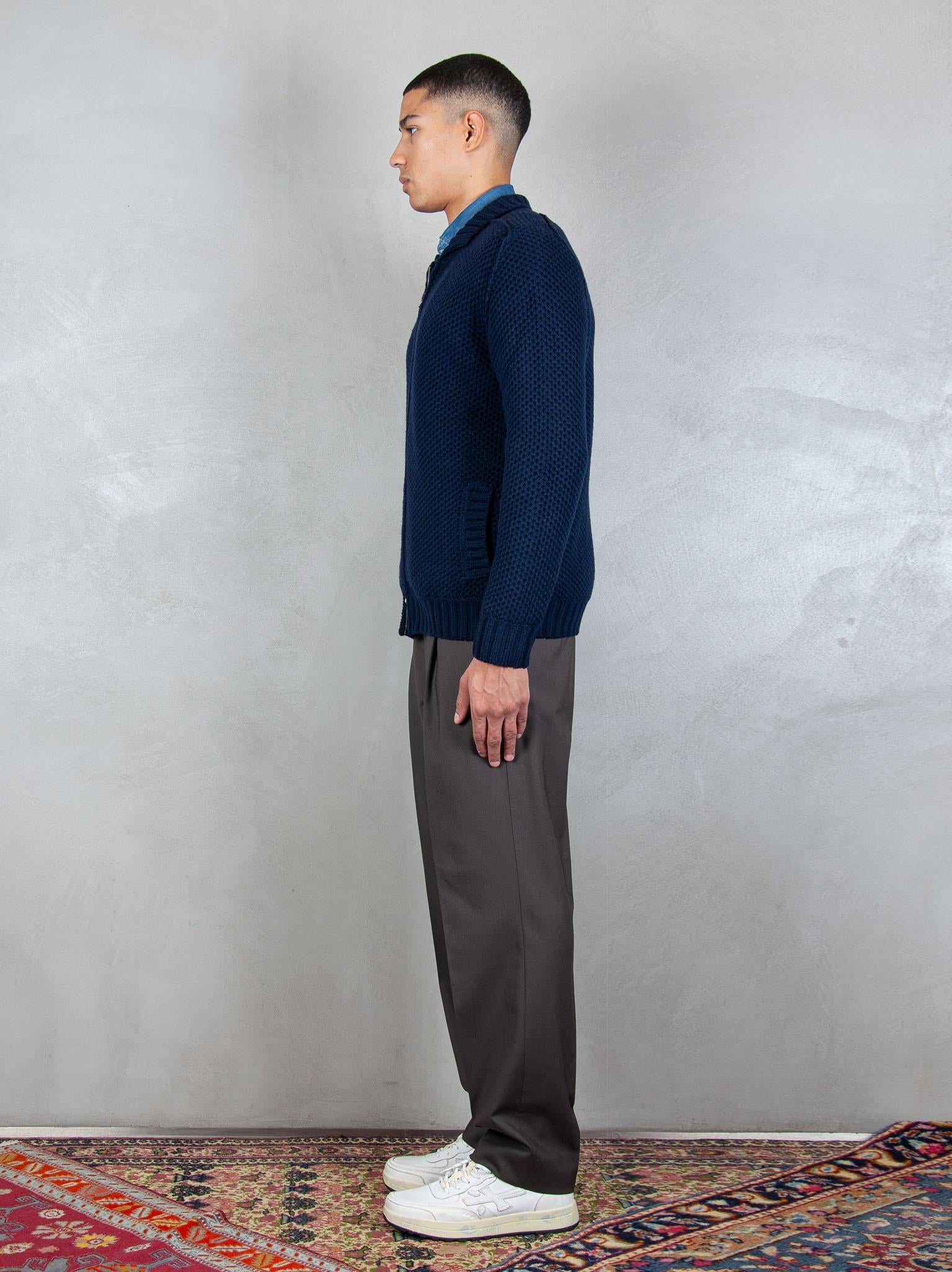 Luigi Gentile Maglia Giubbotto Zip Nido d'Ape LG1207 90 Luigi Gentile 