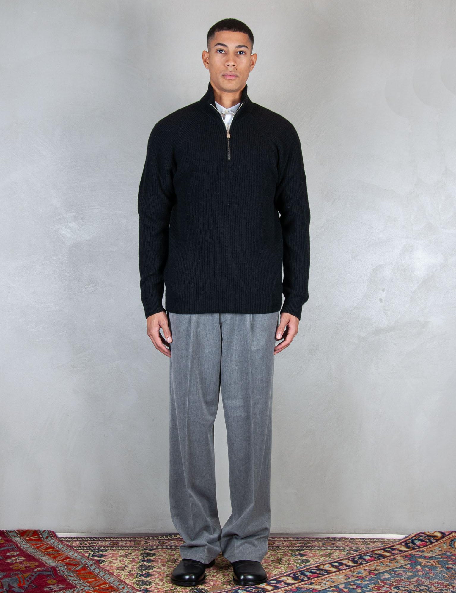 >Maglia half zip costa inglese DW24M070050 300 Diana Studio 