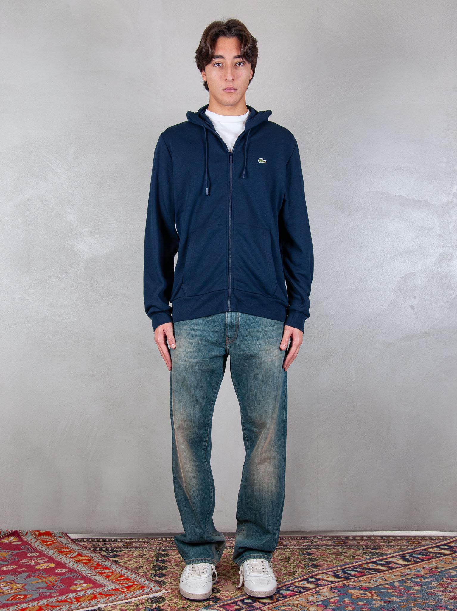 Felpa cappuccio con zip SH9626 166 Lacoste 