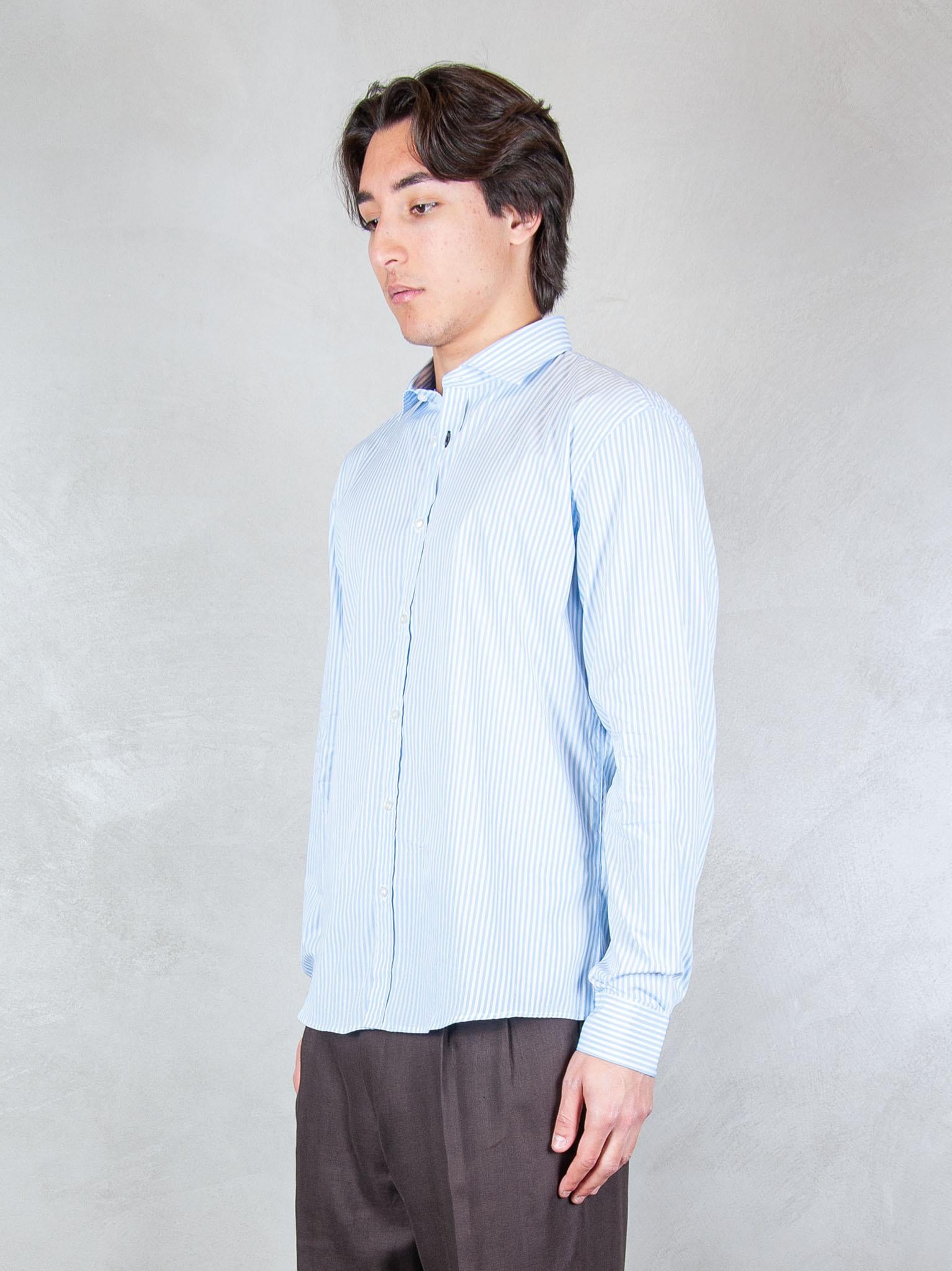 Seinse Camicia Rigato CE1116 CELESTE/BIANCO Seinse 