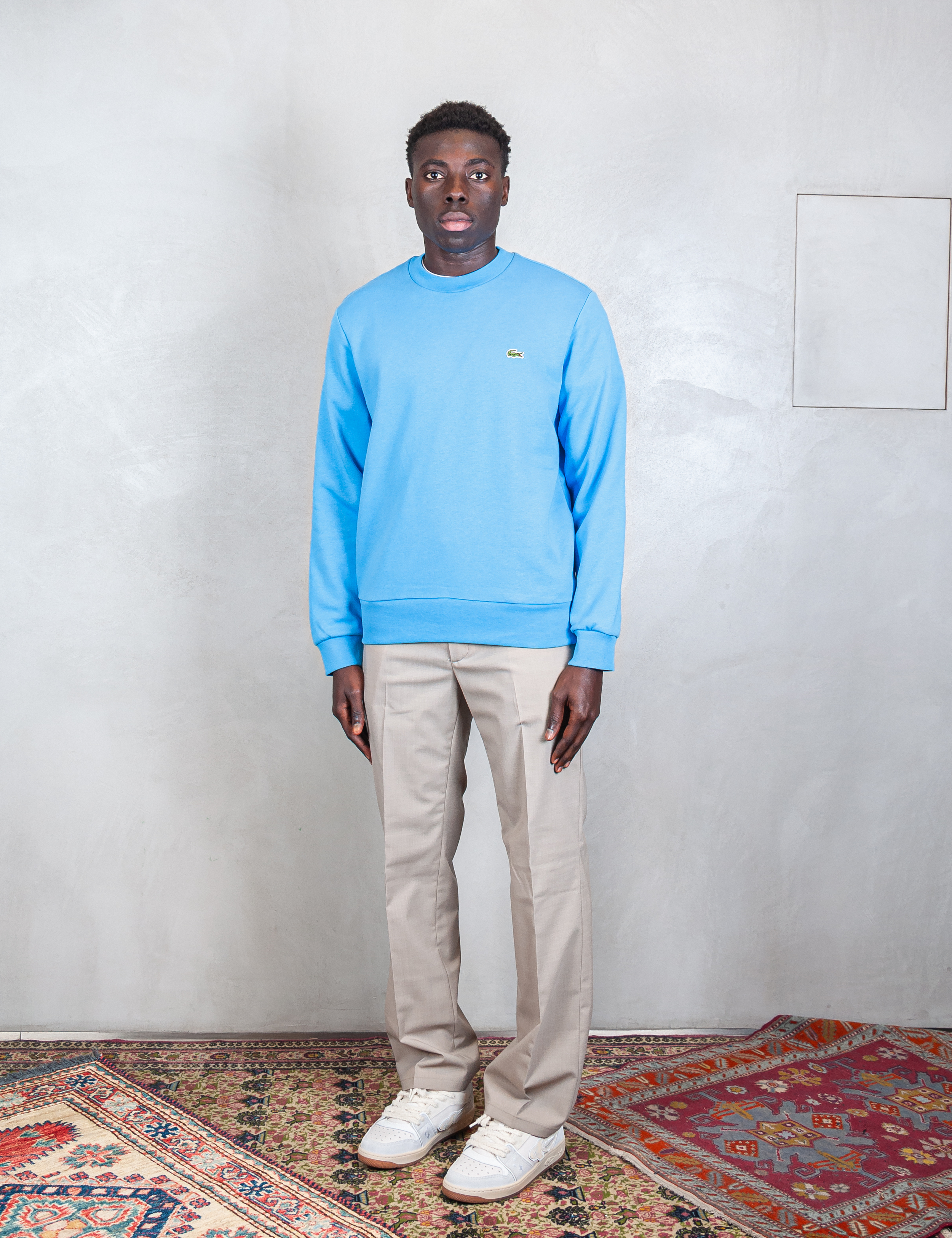 Felpa in pile spazzolato SH9608 4XA Lacoste 