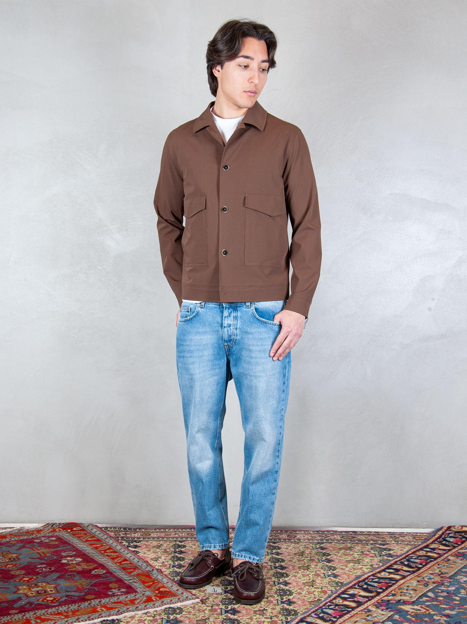 Seinse Giacca Overshirt GBE1112 MOKA Seinse 