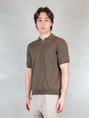 Raphael1966 Maglia <BR/>Polo Capri Cotone Crepe DK17008 MORO Raphael - Dkt 