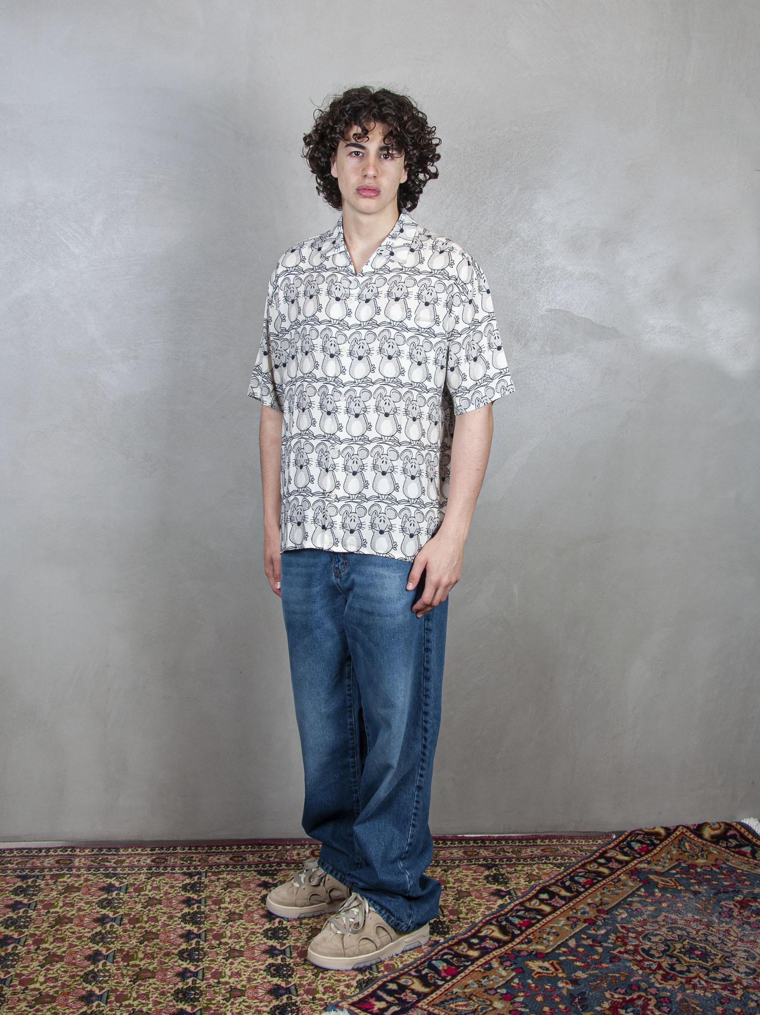 TTT Camicia Bowling Mouse SHT003 WHITE TTT 