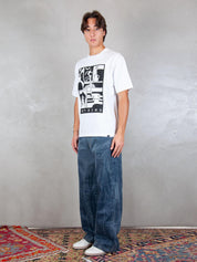 Parra T-shirt <BR/>Our House tee 54200 WHITE Parra 