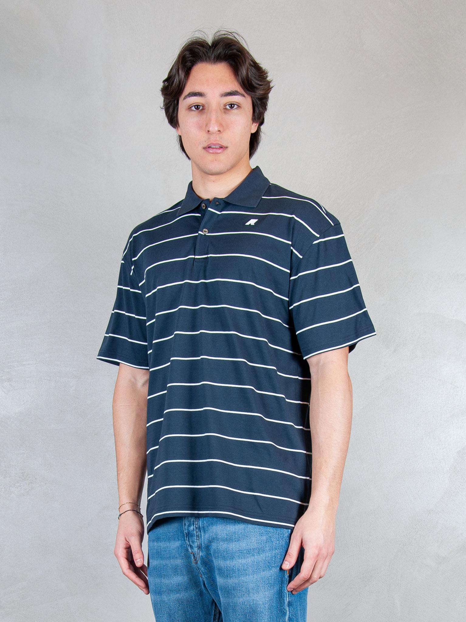 K-Way Polo  Vic millerighe yarn dyed piquè K2145GW ALC K-Way 