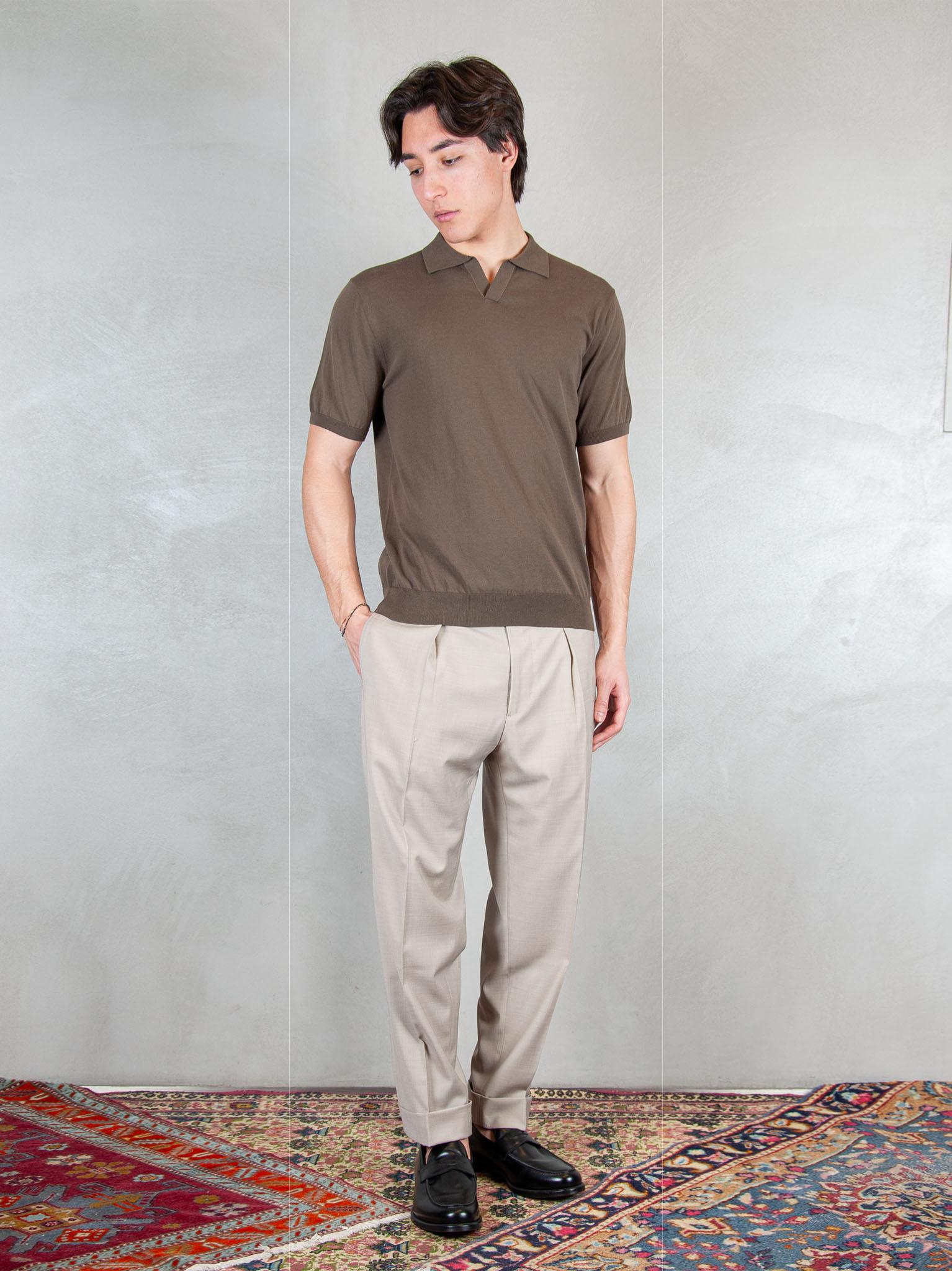 Raphael1966 Maglia Polo Capri Cotone Crepe DK17008 MORO Raphael - Dkt 
