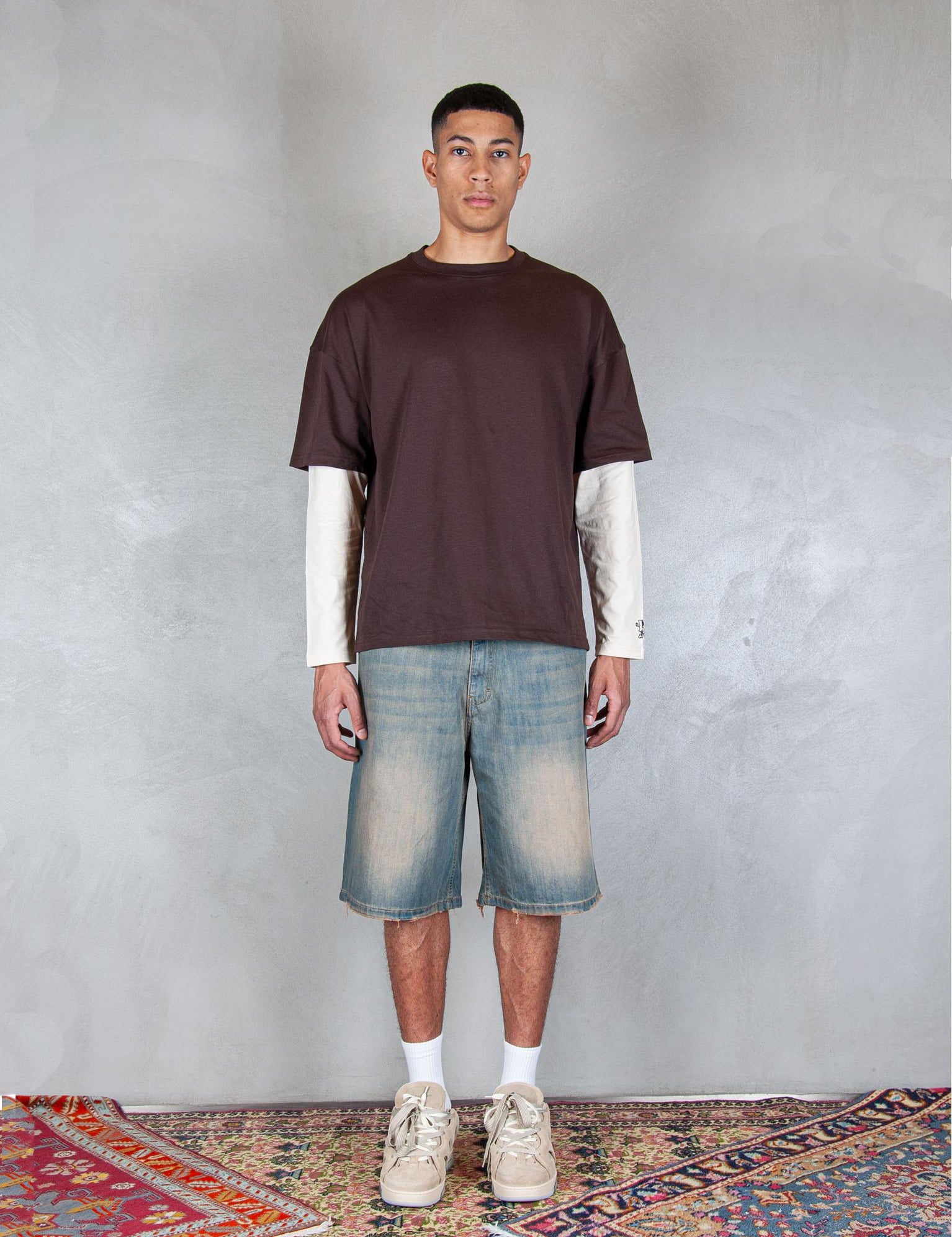 B Short 5pocket B SHORT DISTRESSED Hi Five 