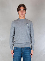 MC2 Saint Barth maglia <BR/>Heron embroyed wool HER0024 00543I MC2 St Barth 