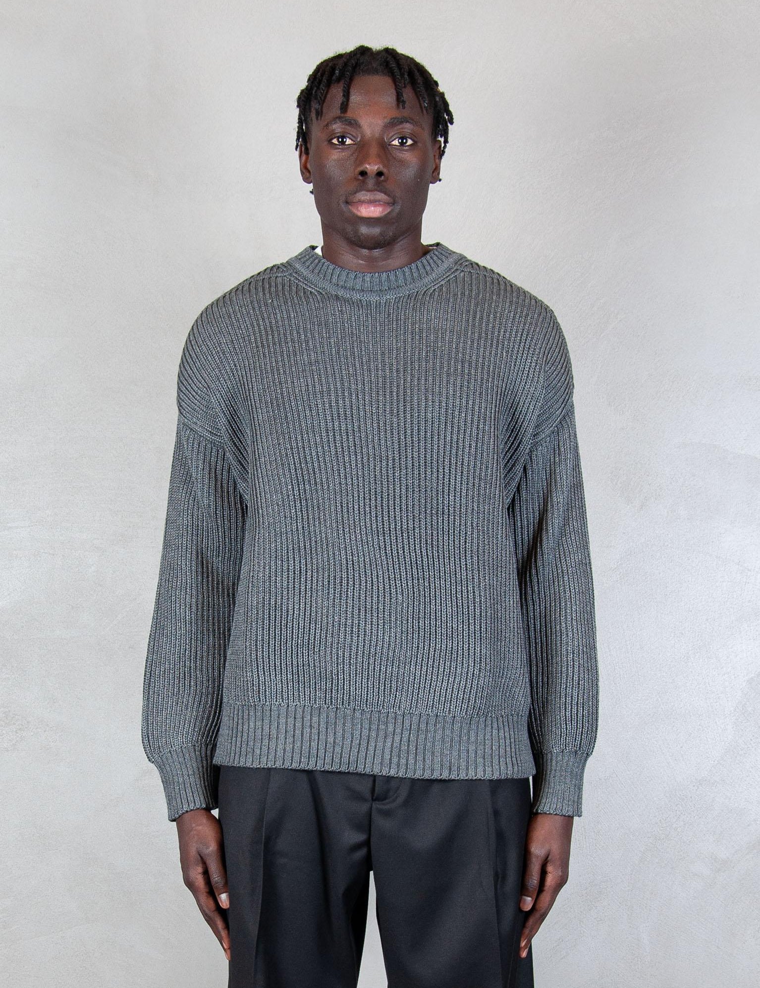 >Rib Sweater RIB SWEATER DARK GREY Hi Five 