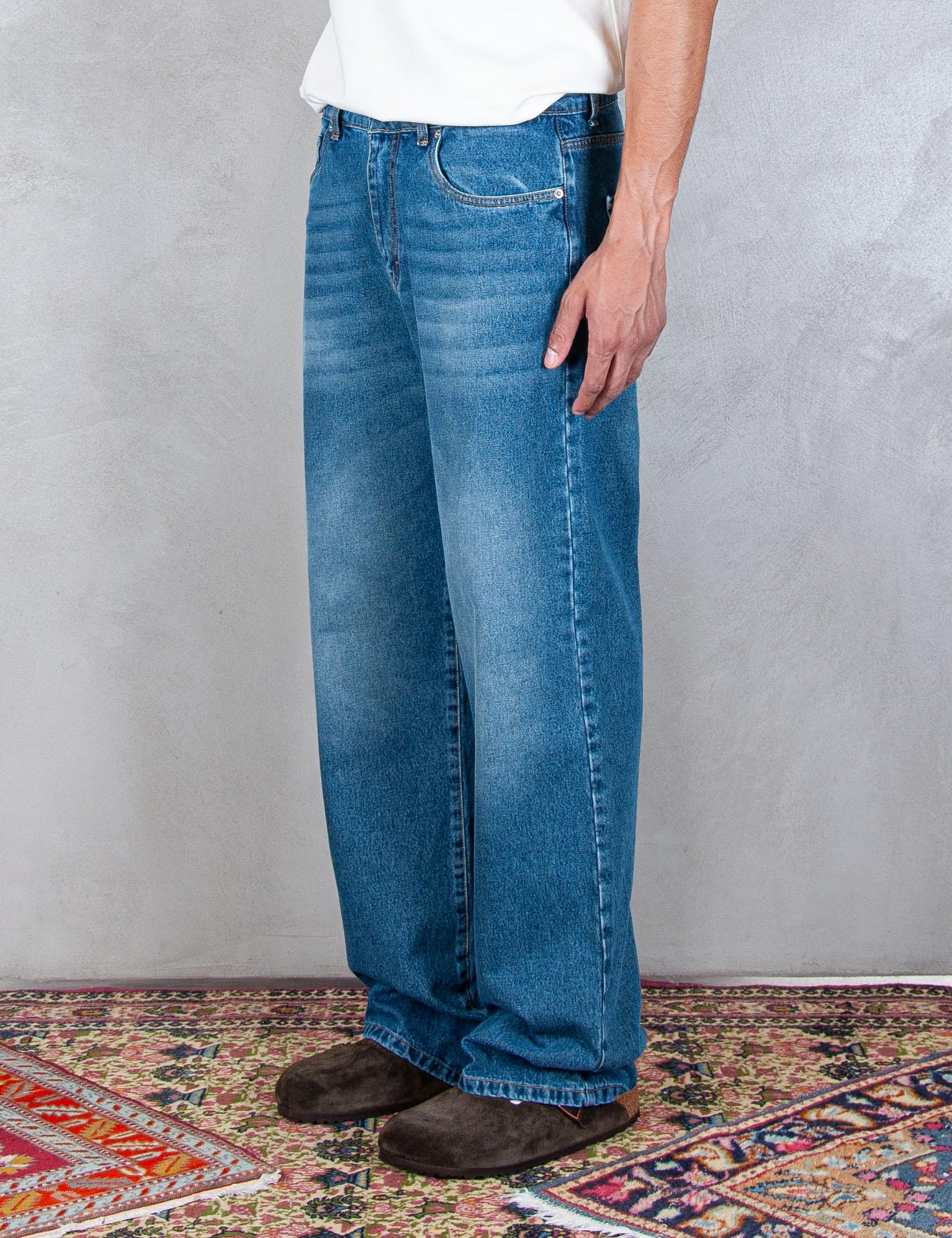>5pocket Flower Denim FLOWER SAND Hi Five 
