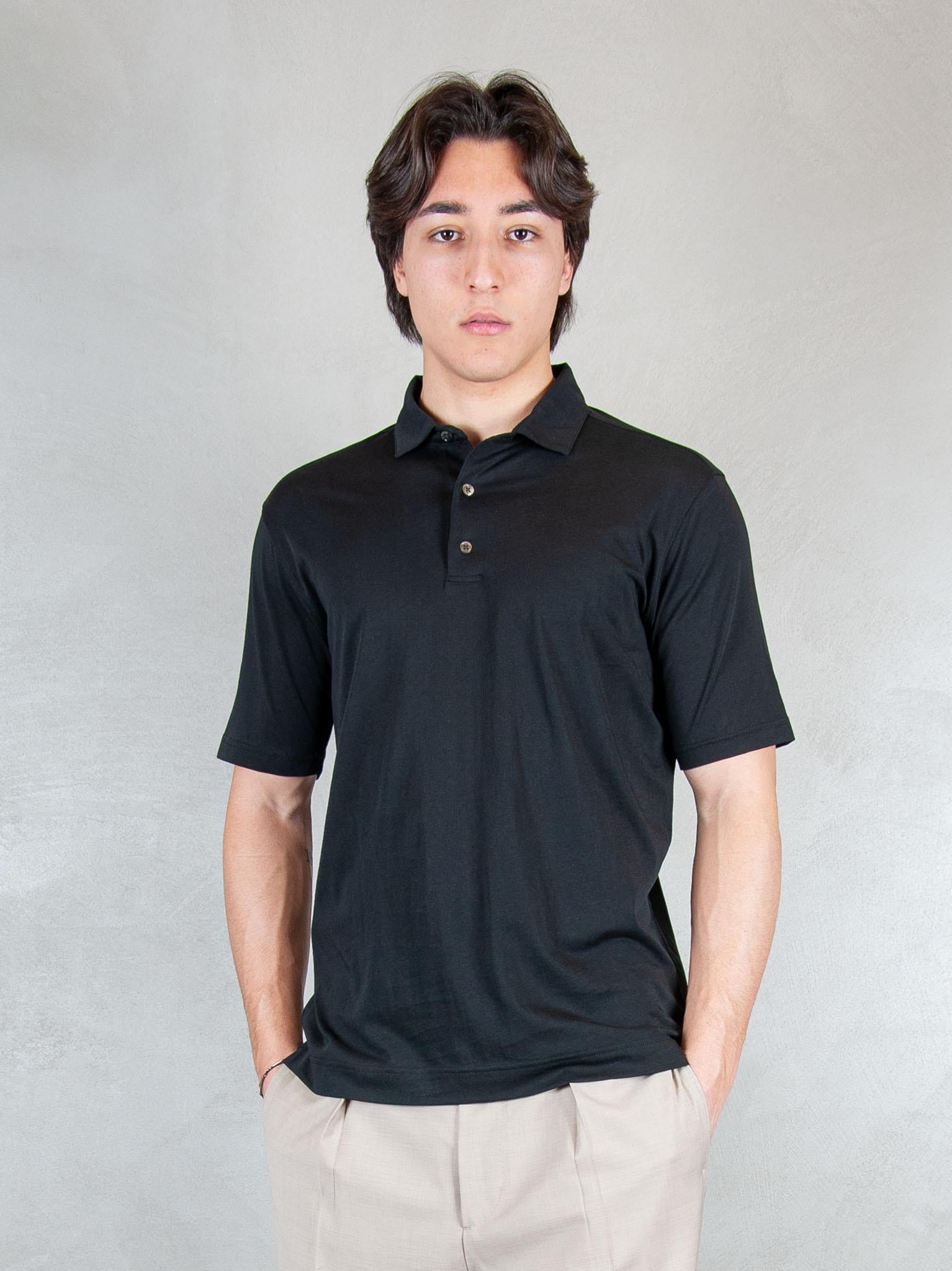 Raphael1966 Polo SS Cotone Pima DK17102 NERO Raphael - Dkt 