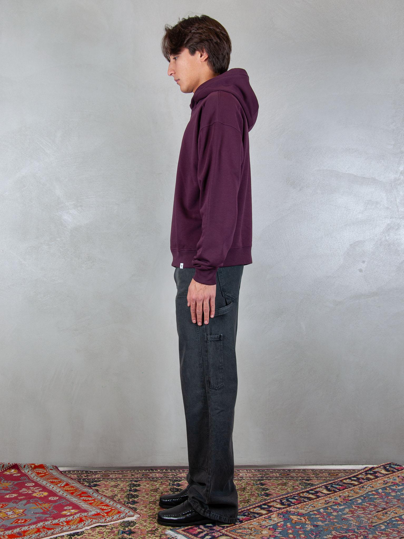 Woc felpa Phoenix hoodie SW037FL VINO WOC 