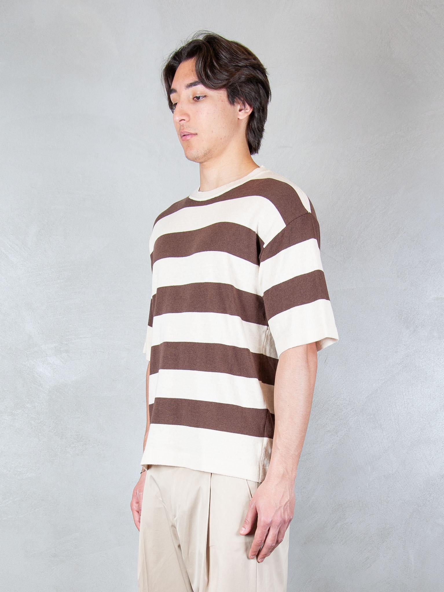 Seinse Maglia Tee Rigato ME3258 MOKA/WHT Seinse 