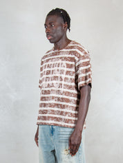 Acupuncture T-shirt <BR/>Acid Stripes ACID STRIPES RANCH BROWN Acupuncture 