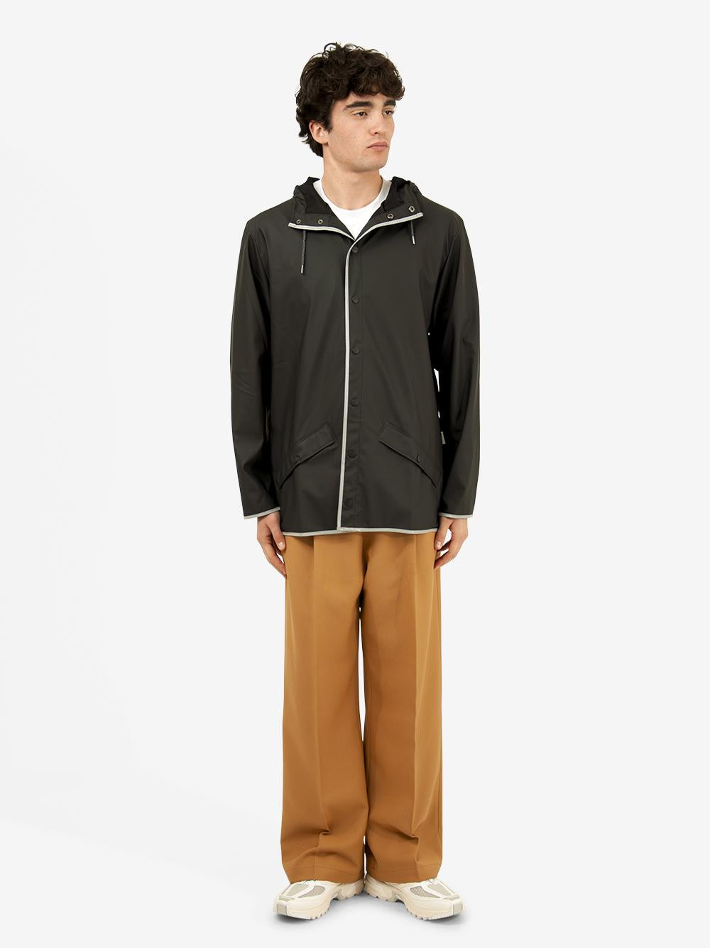 Jacket JACKET BLK REFLECTIVE Rains 