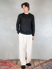 I'M Brian <BR/>Pantalone Loose 2 pinces PA3680 PANNA I'm Brian 