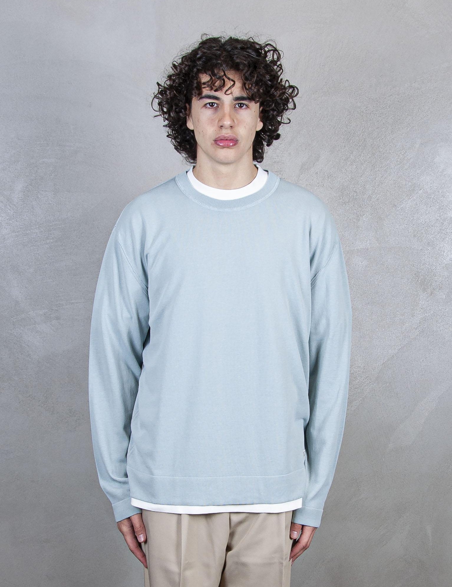 Crewneck Cotton Crepe KN089A-6323O 800 C.P. company 