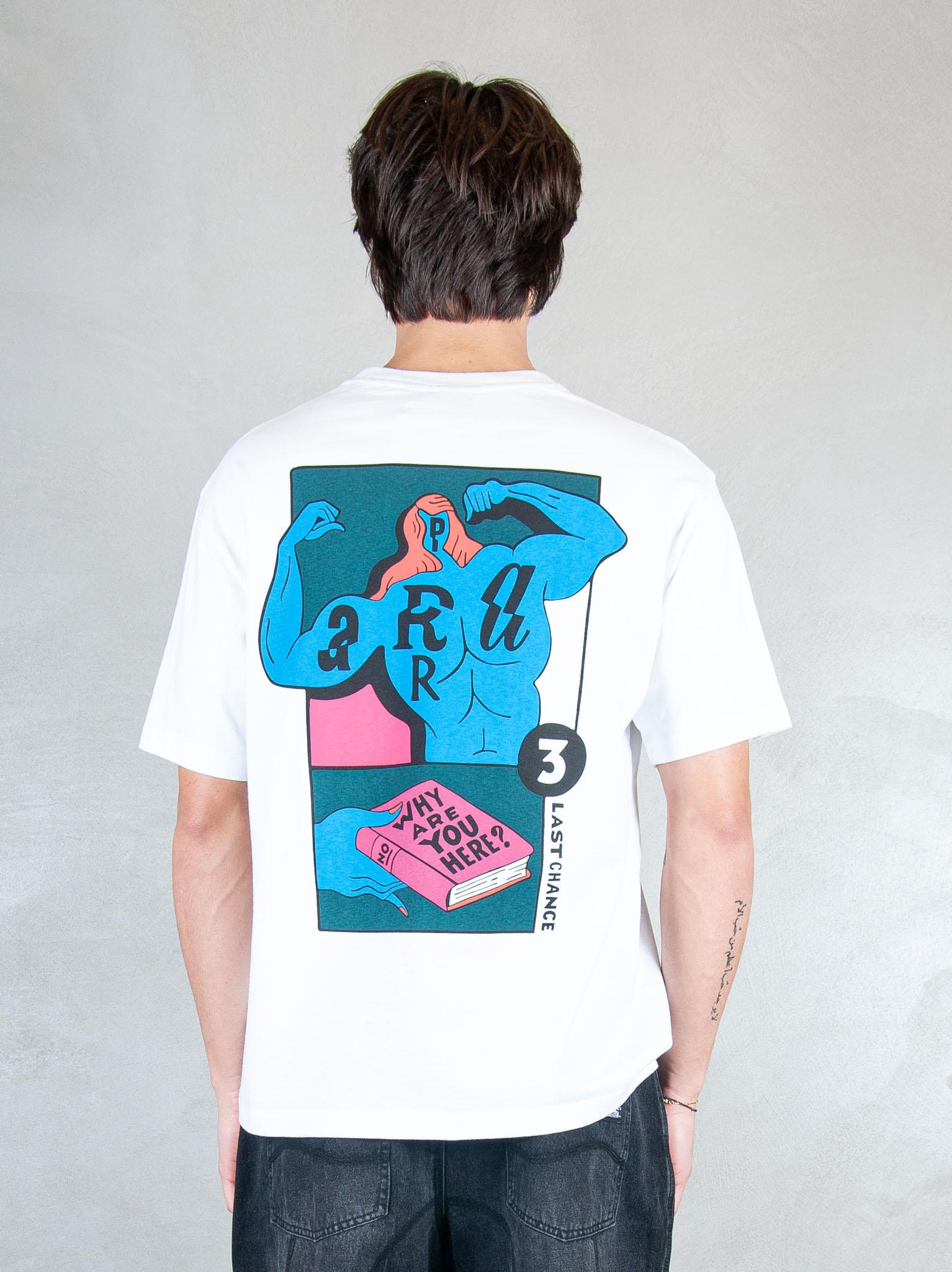 Parra T-shirt Why Are You Here 55155 WHITE Parra 