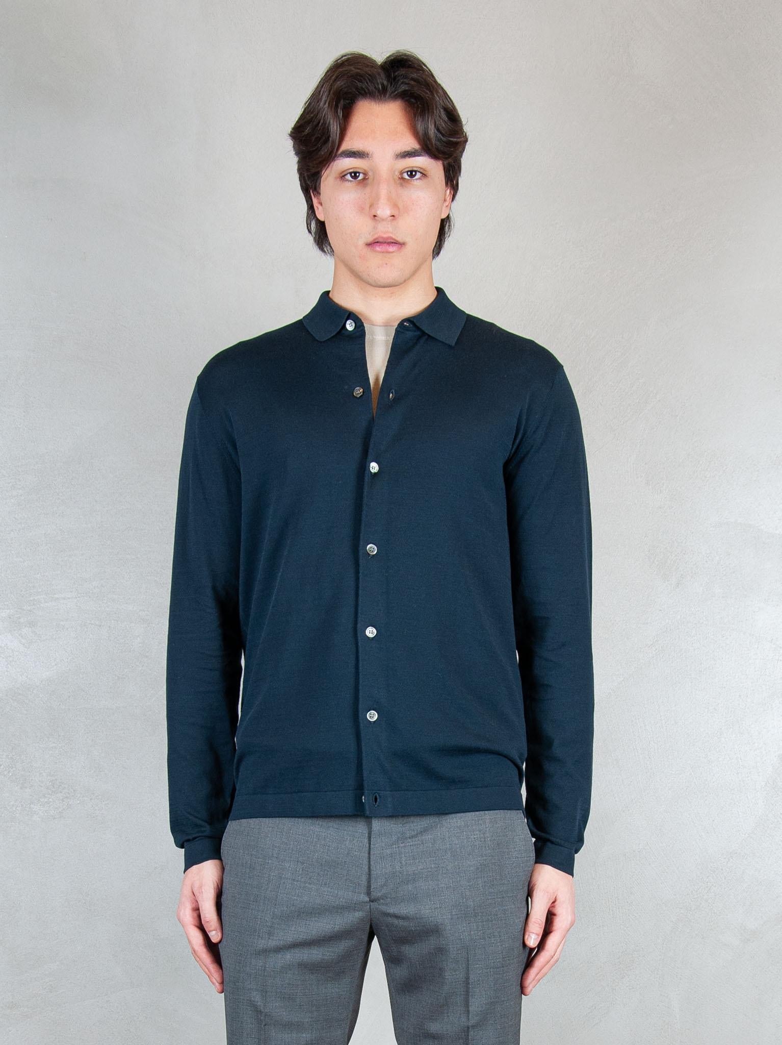 Raphael1966 Maglia Camicia Cotone Egiziano DK17039 BLU NOTTE Raphael - Dkt 