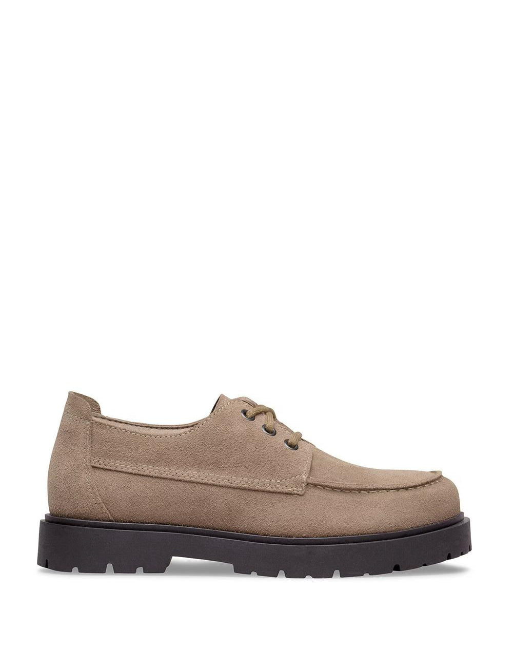 >Highwood Moc HIGHWOOD MOC SUEDE LTHR-GRAY TAUPE Birkenstock 