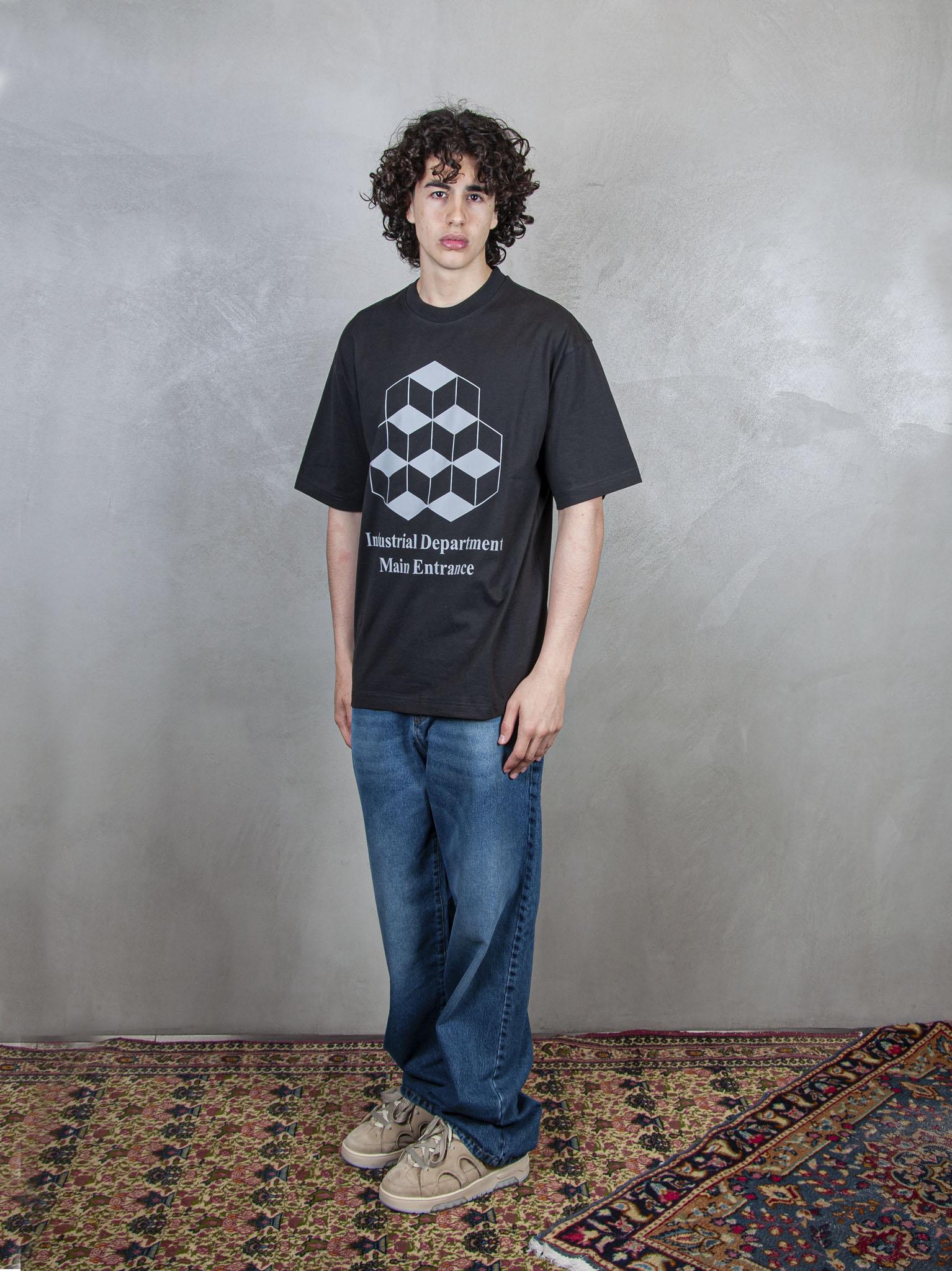 TTT T-Shirt Industrial Department Tee 12TS003 BLACK TTT 