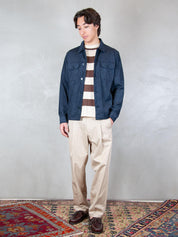 Seinse Giubbotto <BR/>Camicia Ecopelle GBE1137 BLUE NAVY Seinse 
