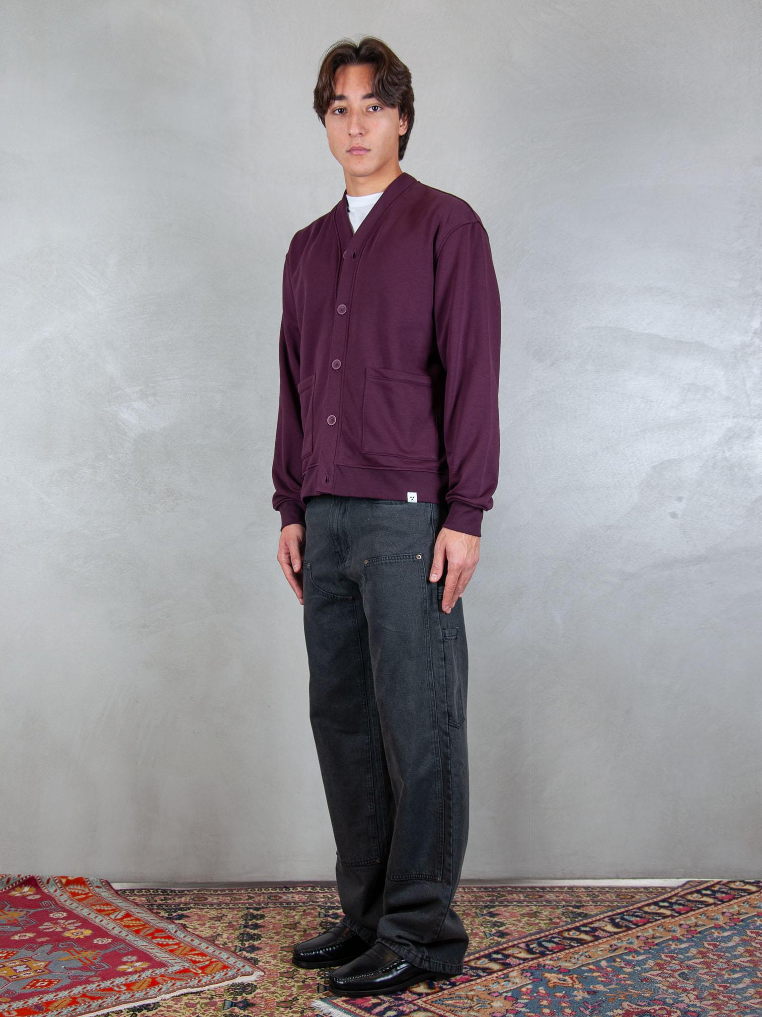 Woc felpa Seattle cardigan SW026FL VINO WOC 