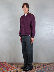 Woc felpa <BR/>Seattle cardigan SW026FL VINO WOC 