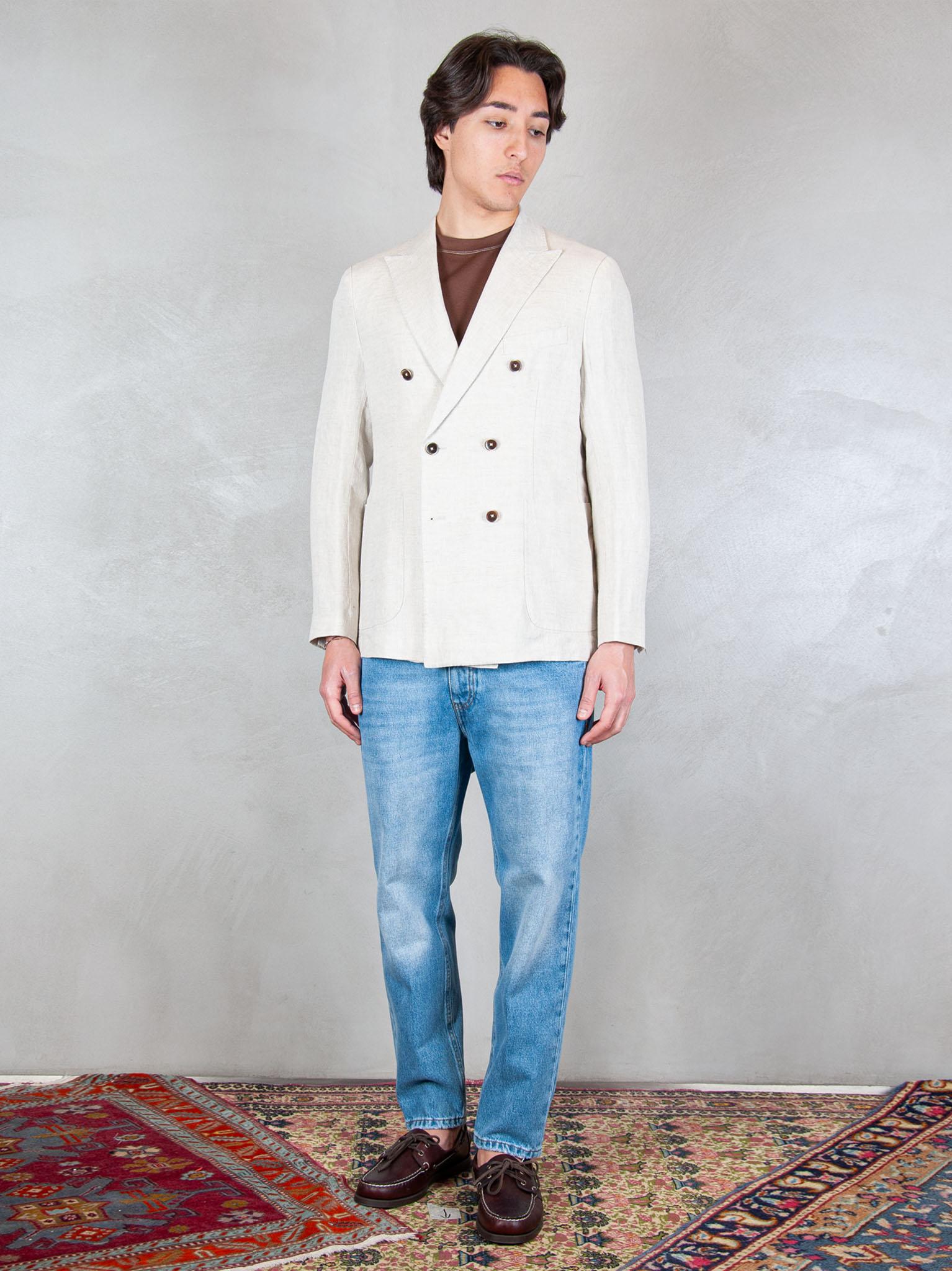 Seinse Giacca Doppiopetto Rever Lancia GAE1131 BEIGE Seinse 