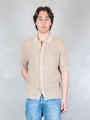 Seinse Maglia <BR/>Camicia Traforata ME3204 BEIGE Seinse 