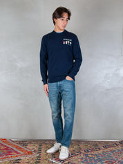 MC2 Saint Barth maglia <BR/>Heron embroyed wool HER0024 03491I MC2 St Barth 